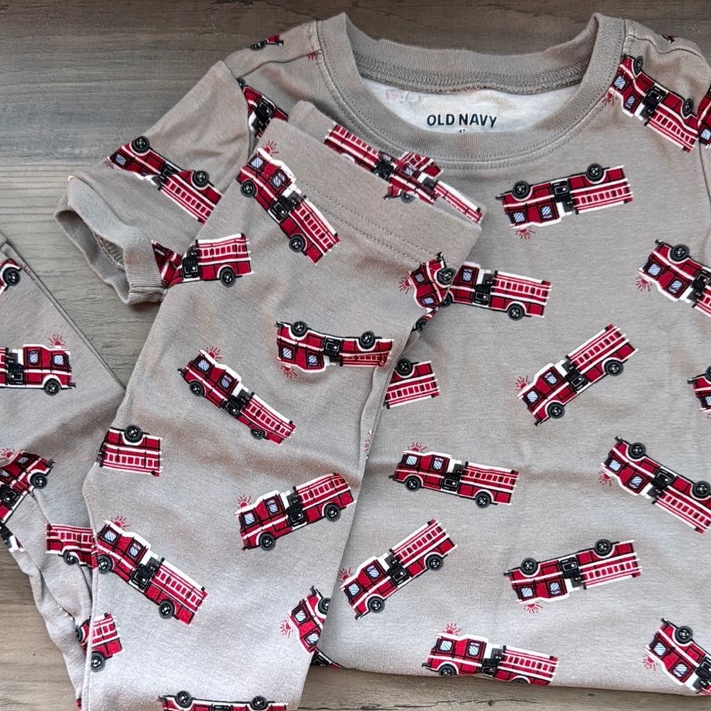 Old Navy Cozy Red and Gray Pajama Sets